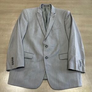 Calvin Klein Extreme Slim Fit Grey 100% Wool Suit Jacket Blazer 44R RN69456